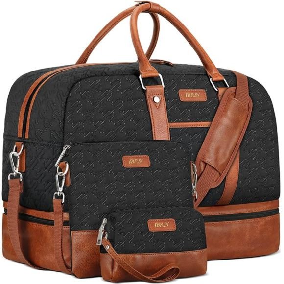 Weekender Bag Large for Women Canvas Travel Duffel Bag Carry On21